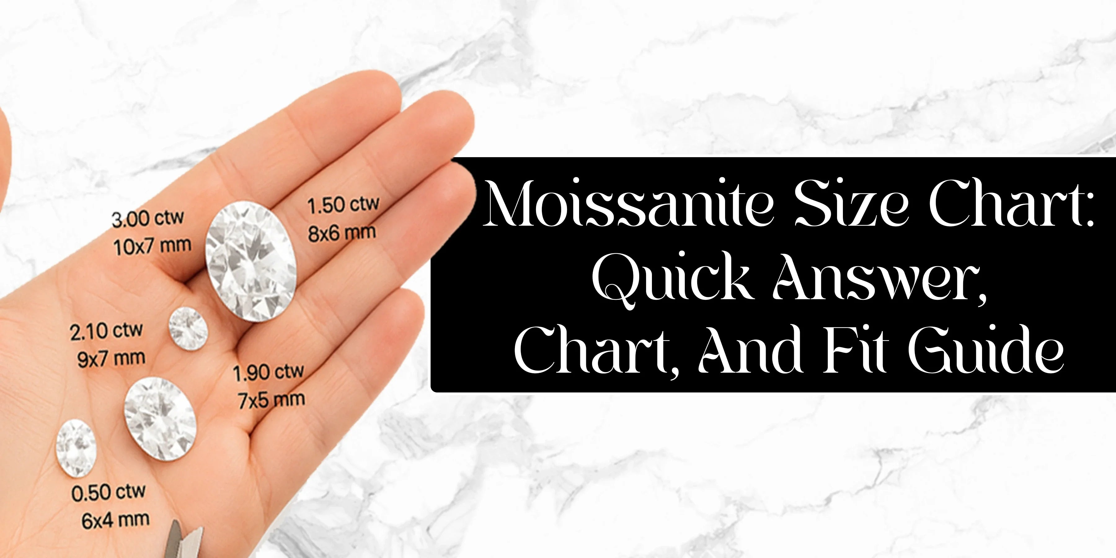 Moissanite Size Chart Guide: Choose Perfect Fit for Rings