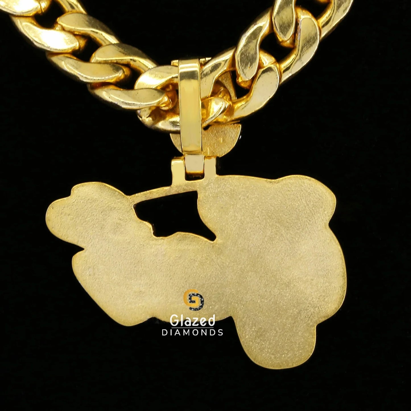 10K Solid Gold Diamond Pendant