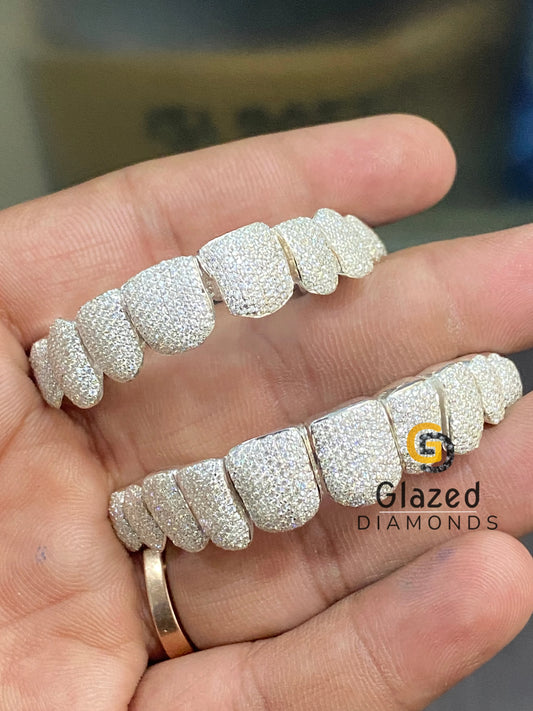 Full Iced Out Custom Perm Cut Moissanite Grillz