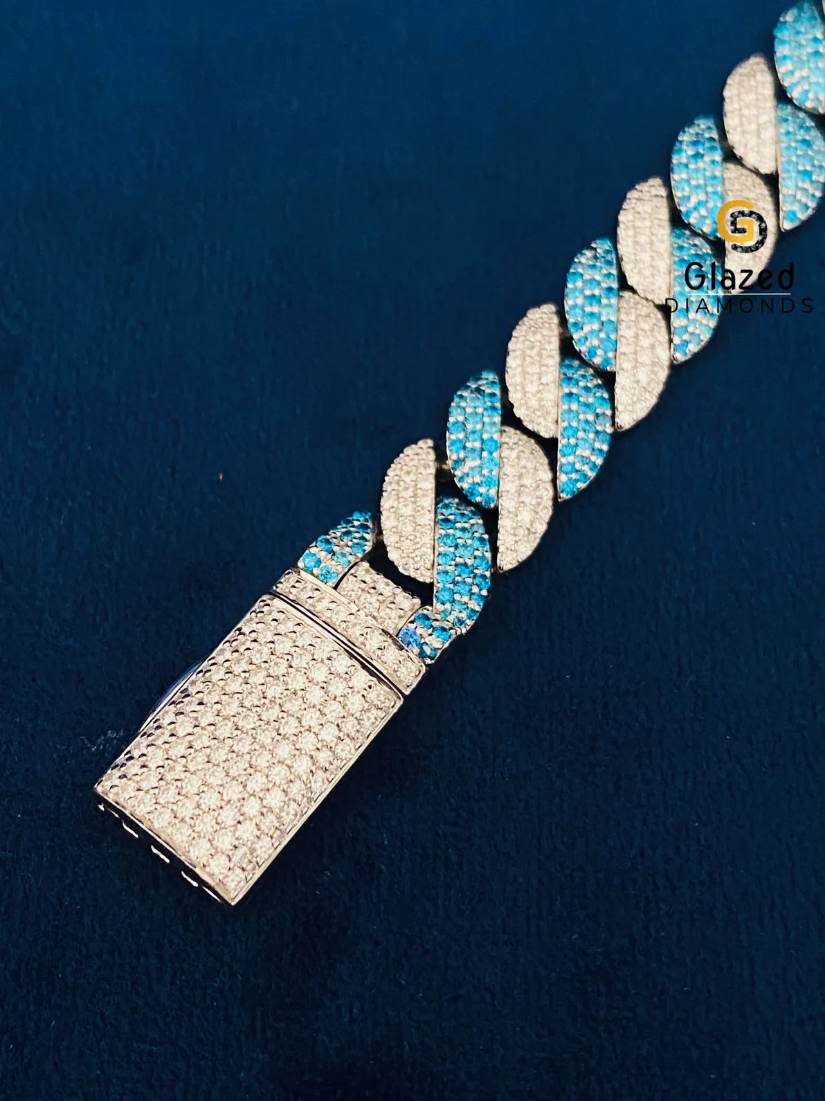 12MM Diamond Studded Cuban Link Hip Hop Chain