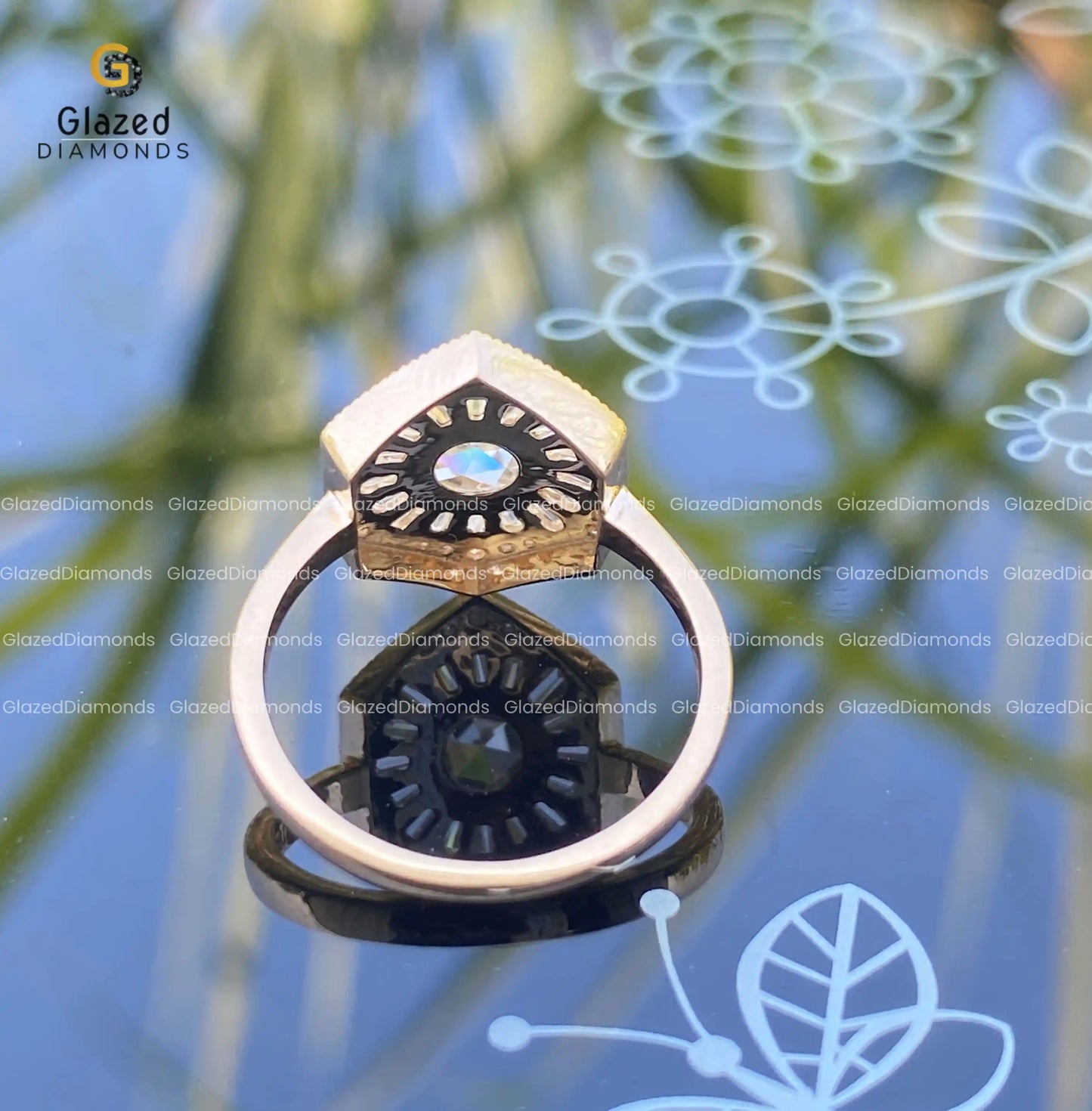 14K Gold Silver Bridal Wedding Ring Women