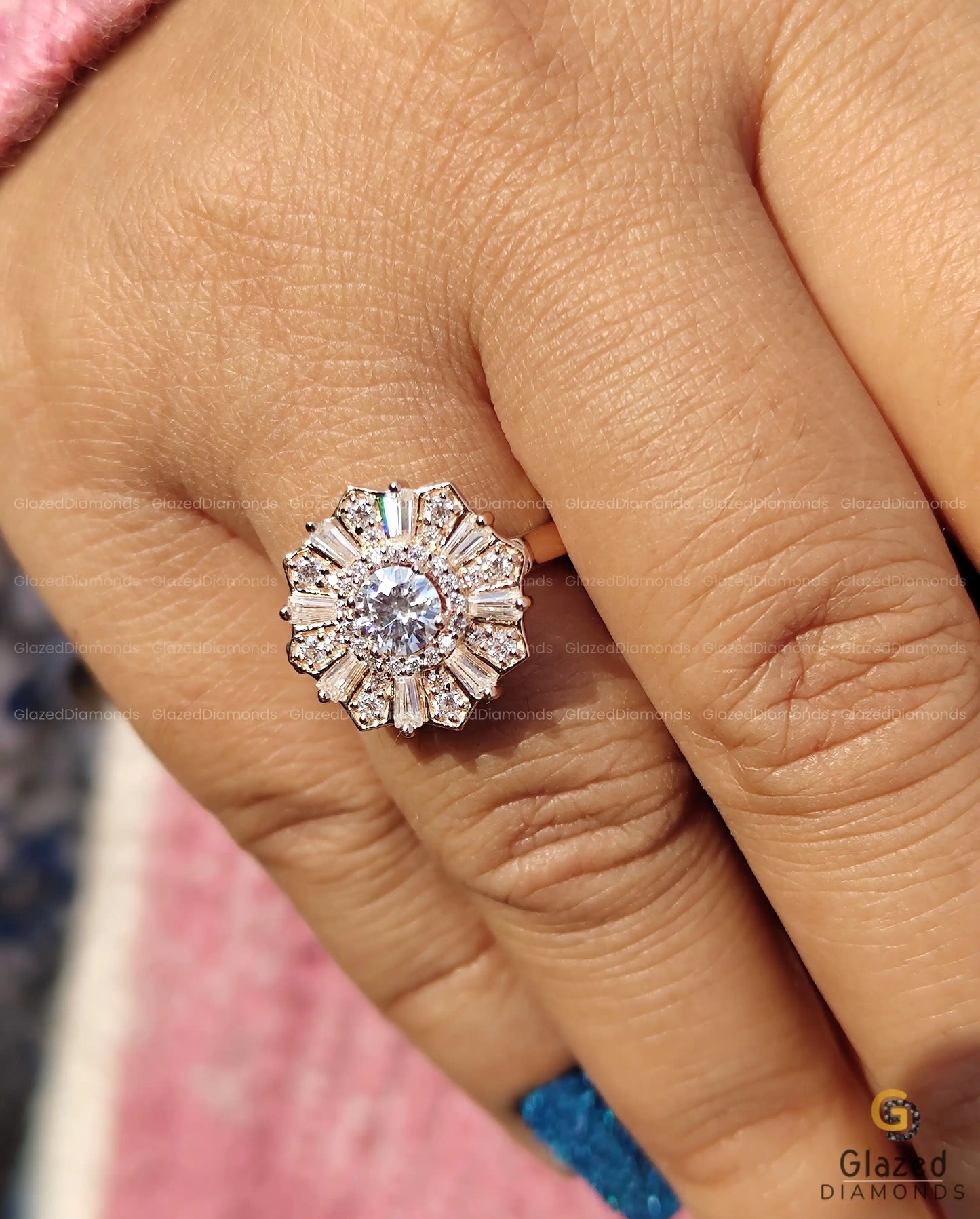 14K Solid Gold Vintage Ring For Her