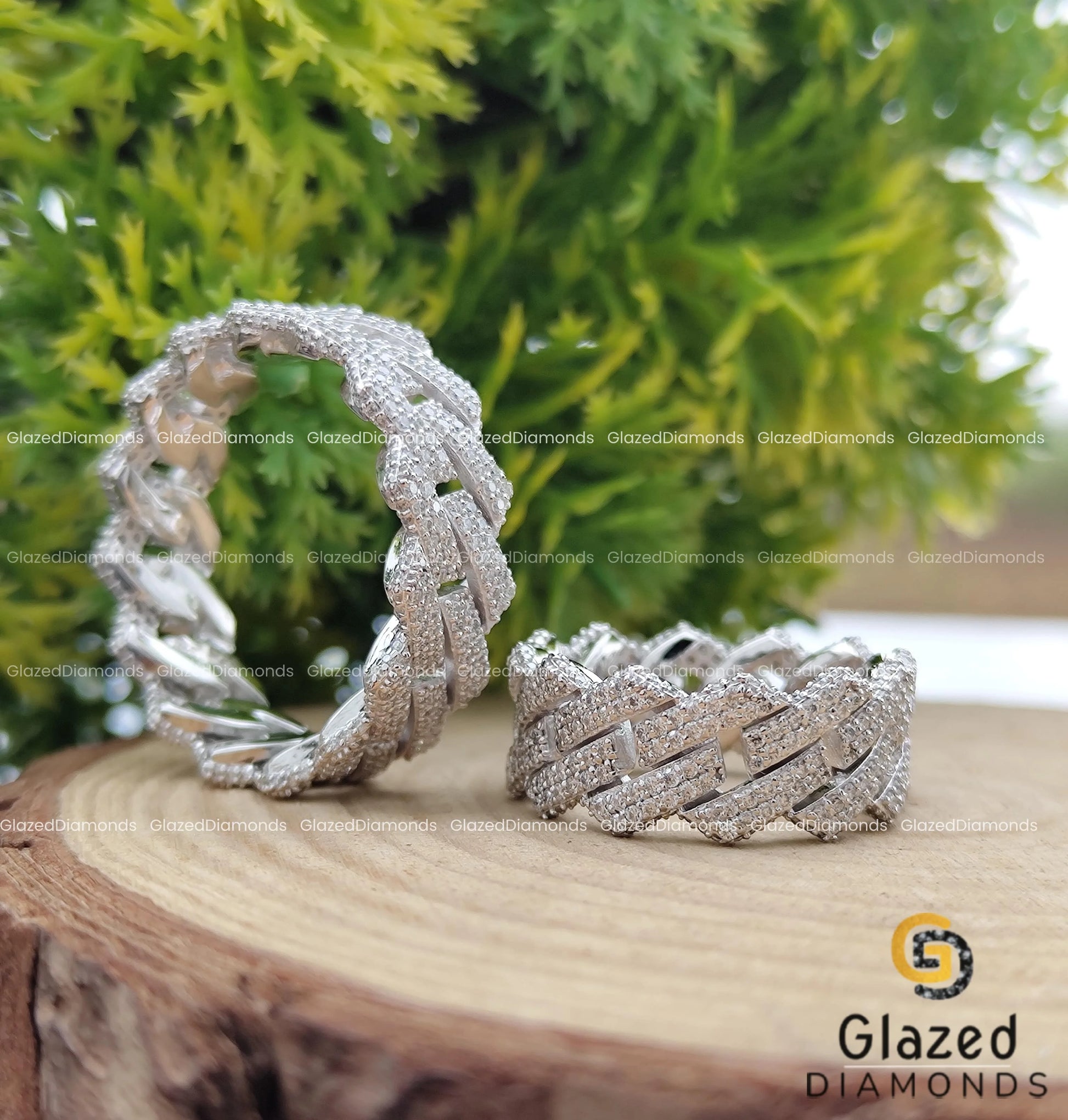 14 K Gold Moissanite Hip Hop Ring