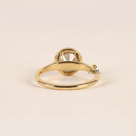 2CT Lab Diamond Split Shank Wedding Ring For Women