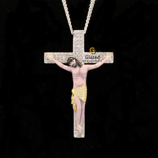 3D Enamel Jesus Pendant