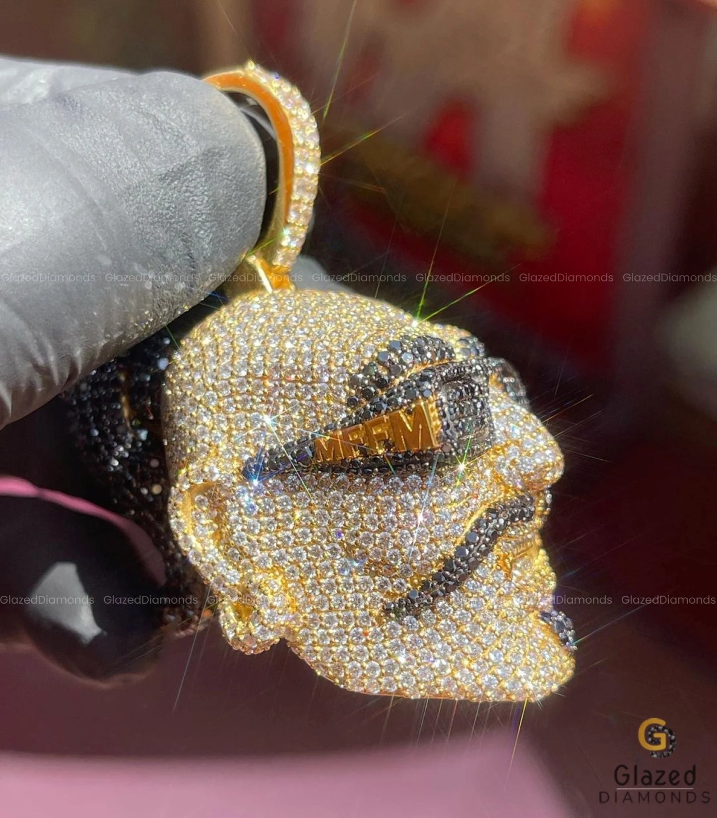 3D Men Face With Specs Pendant