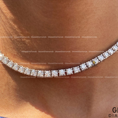 4mm Moissanite Chocker tennis Neckace for Gifts