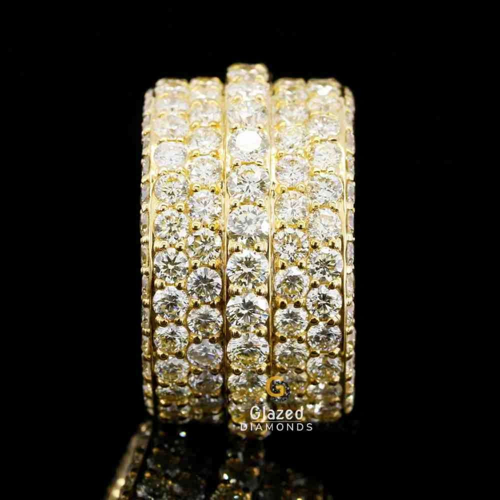 5 Raw Moissanite Band