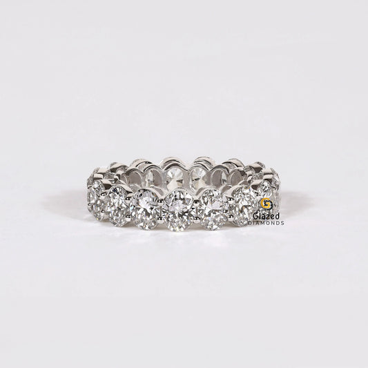 6.5 CT Oval Cut Full Eternity Wedding Band For Women