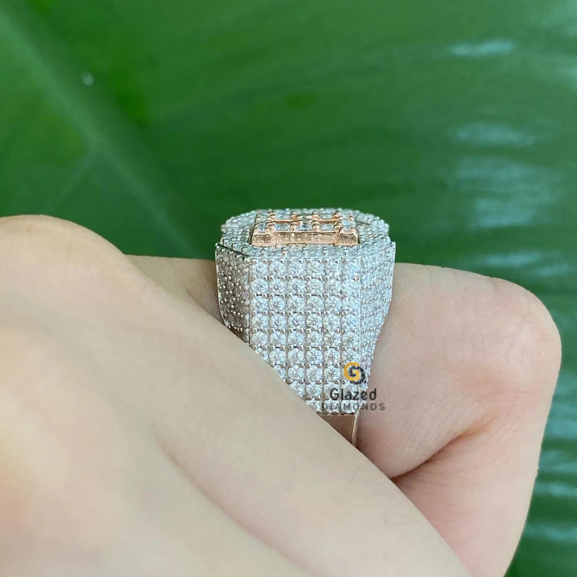 925 Silver Bust Down Ring