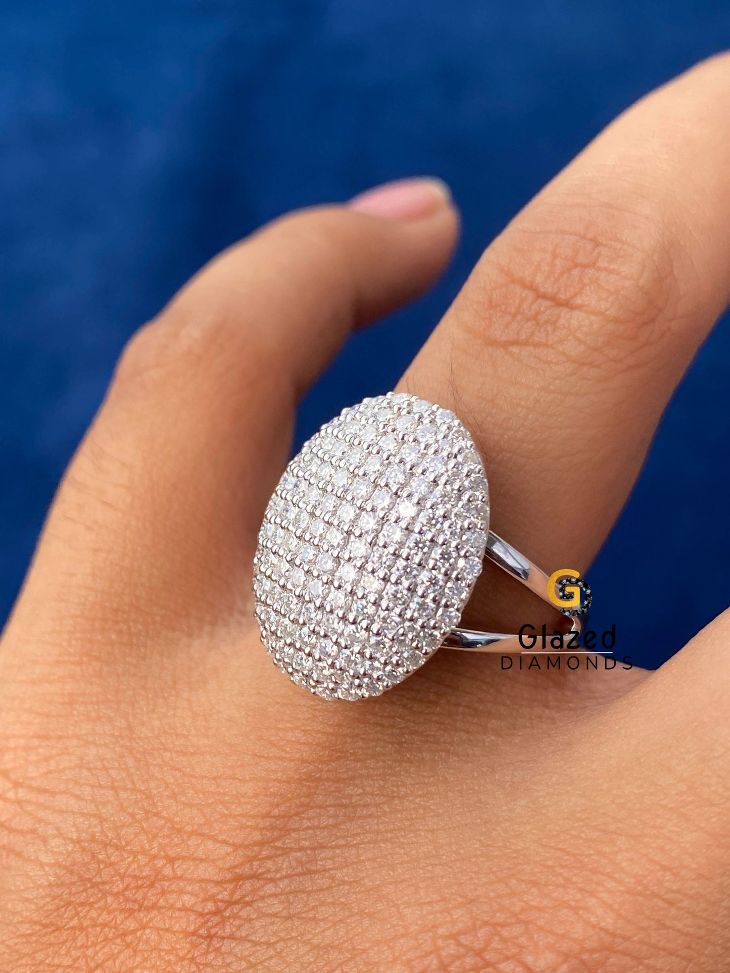 925 Silver Moissanite Bella Twilight Engagement Ring