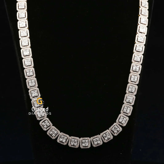 925 Silver Moissanite Chain