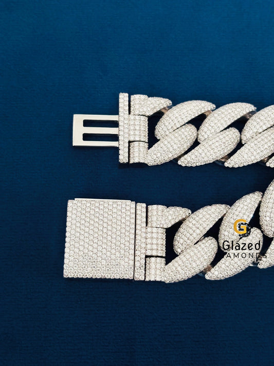 925 Silver Round Moissanite Diamond StuddedBracelet