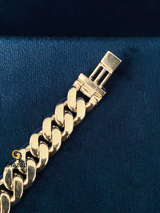 925 Silver Round Moissanite Diamond Studded Bracelet