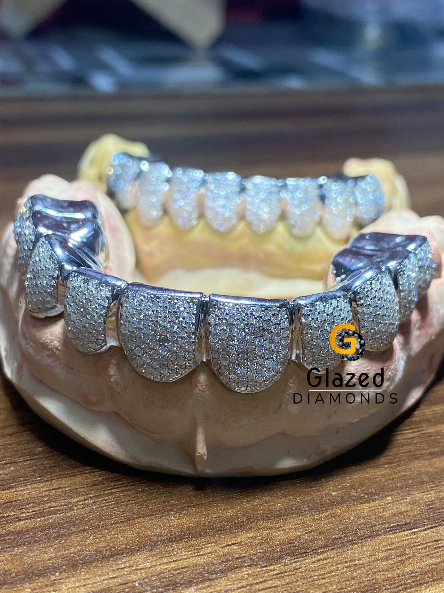 925 Sterling Silver Diamond Grillz