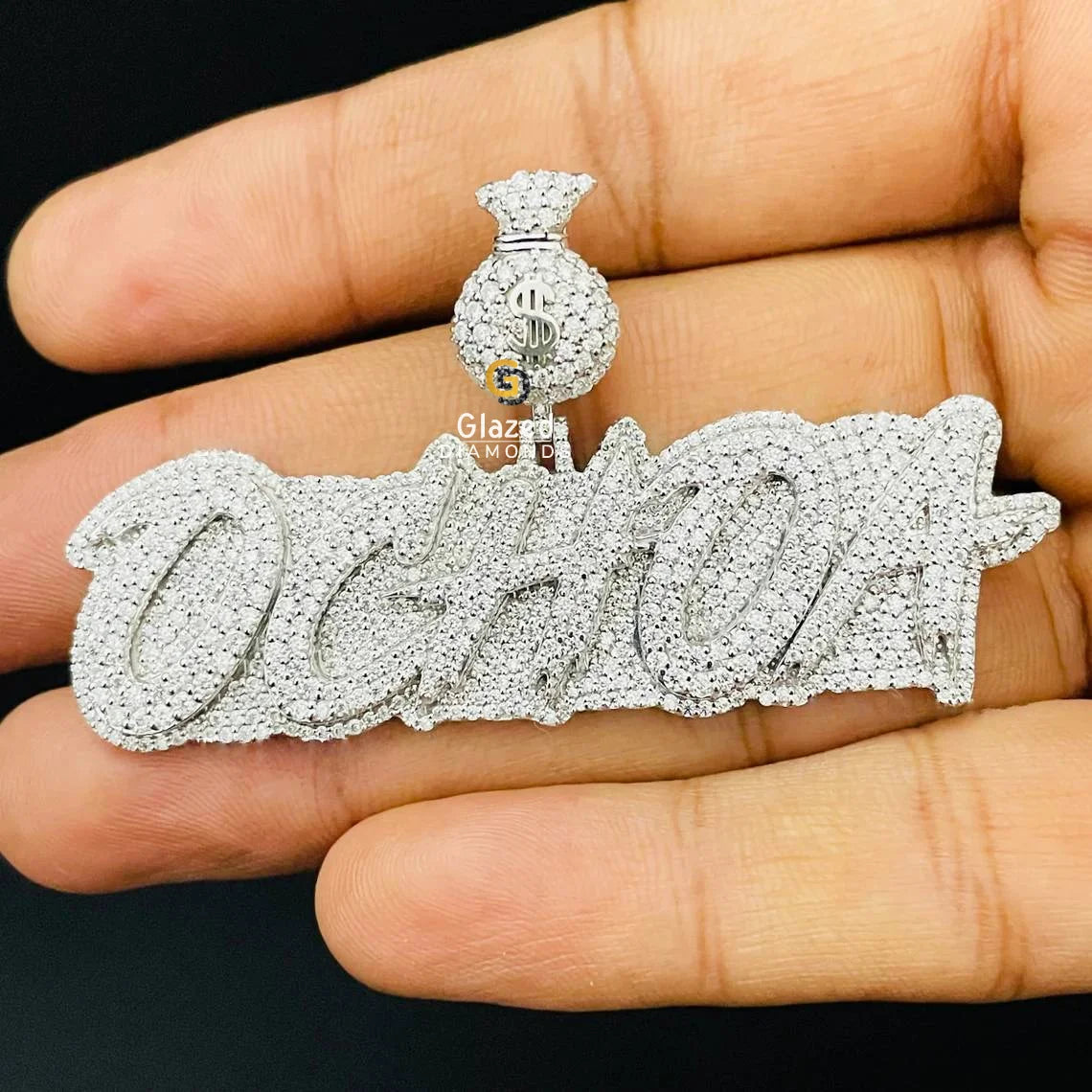 925 Sterling Silver Name Pendant For Men