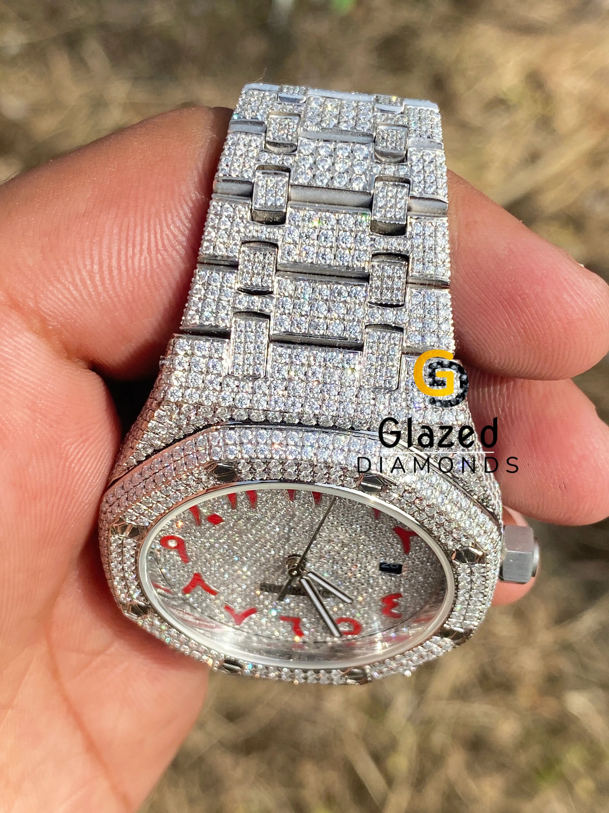 AP Studded Moissanite Diamond Watch