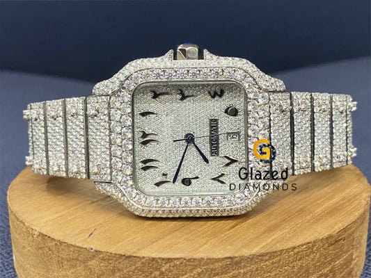 Arabic Dial Moissanite Watch