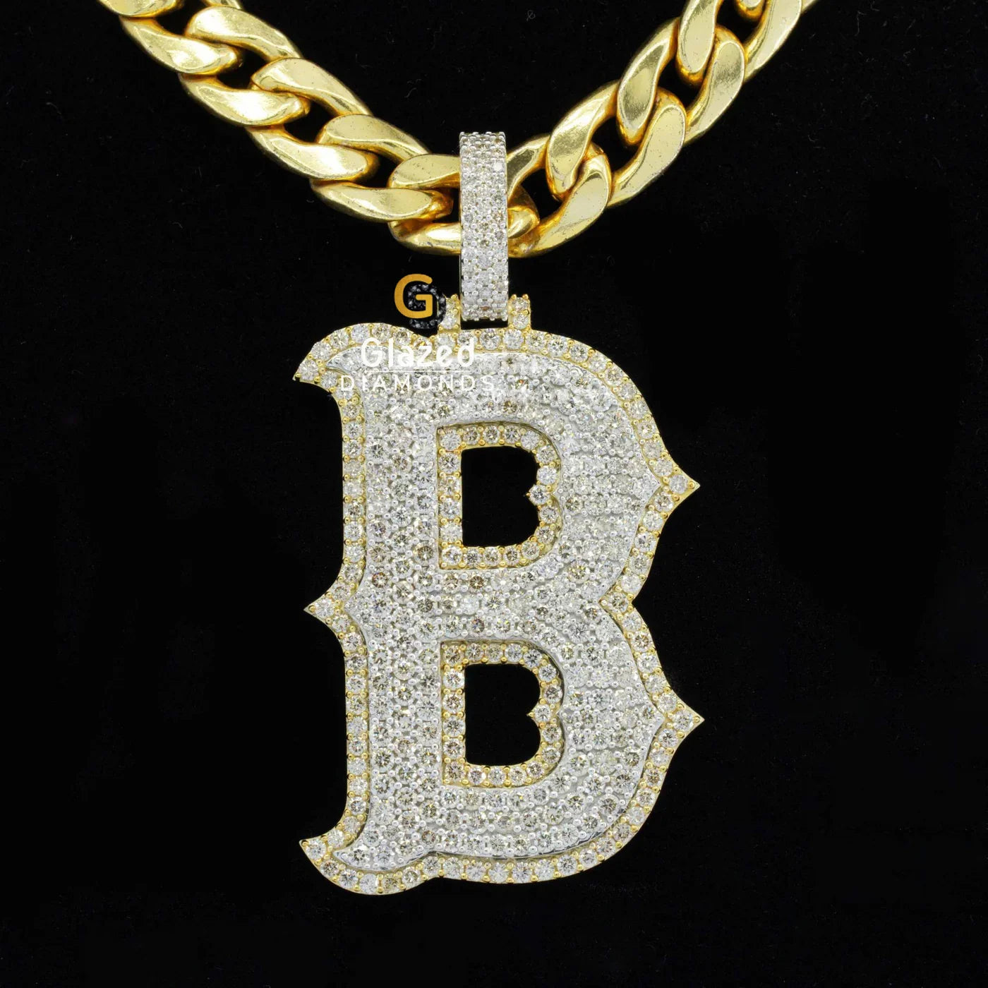 B Initial Letter Pendant