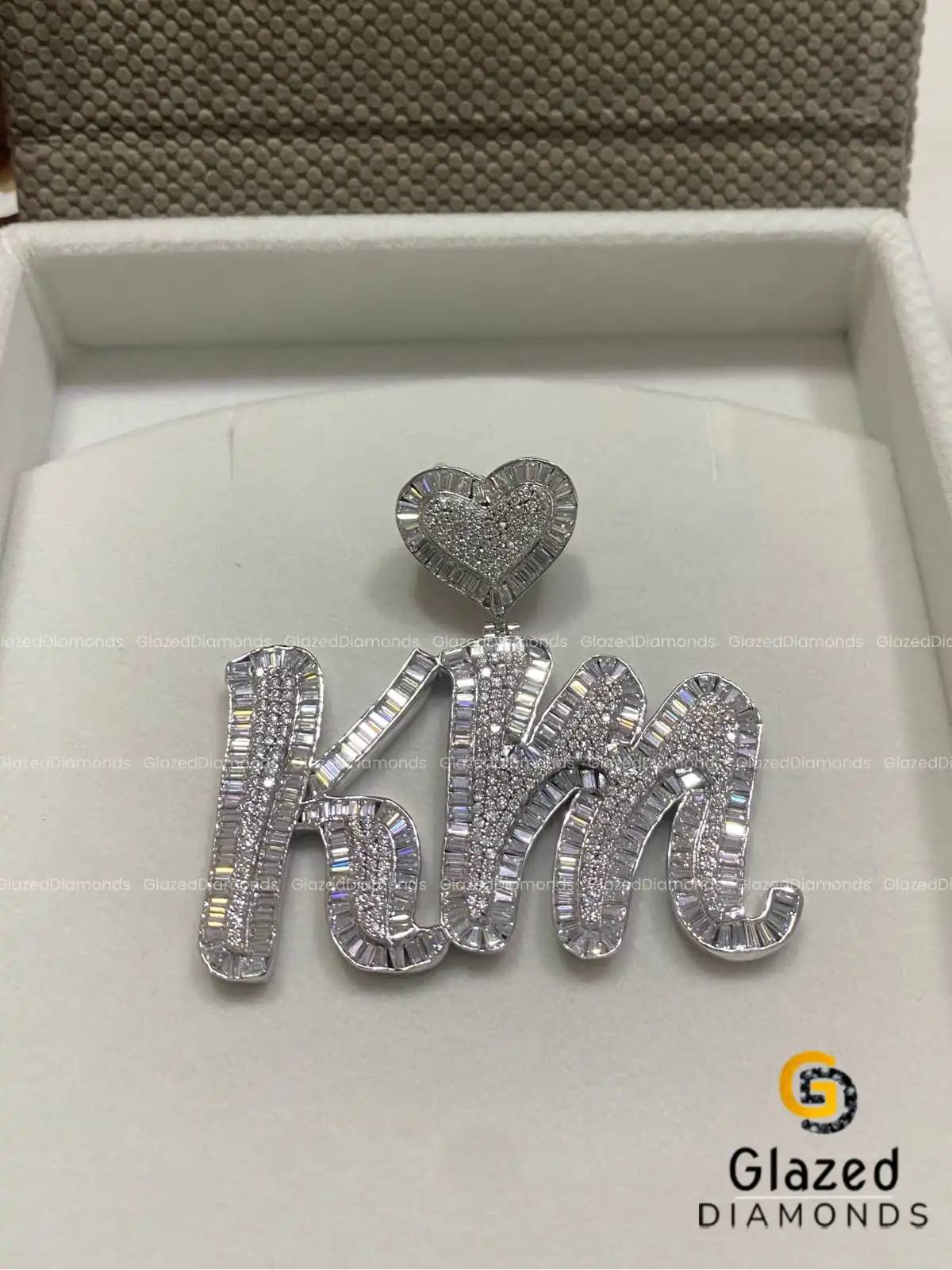 Baguette Diamond Moissanite Pendant