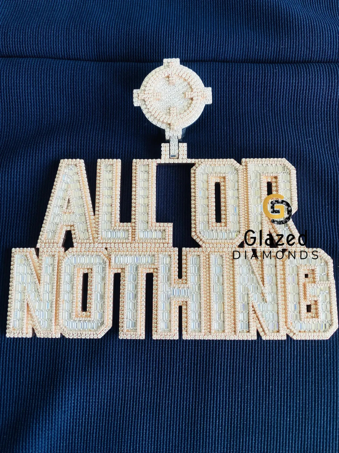 Baguette Round D Colorless VVs Moissanite Pendant