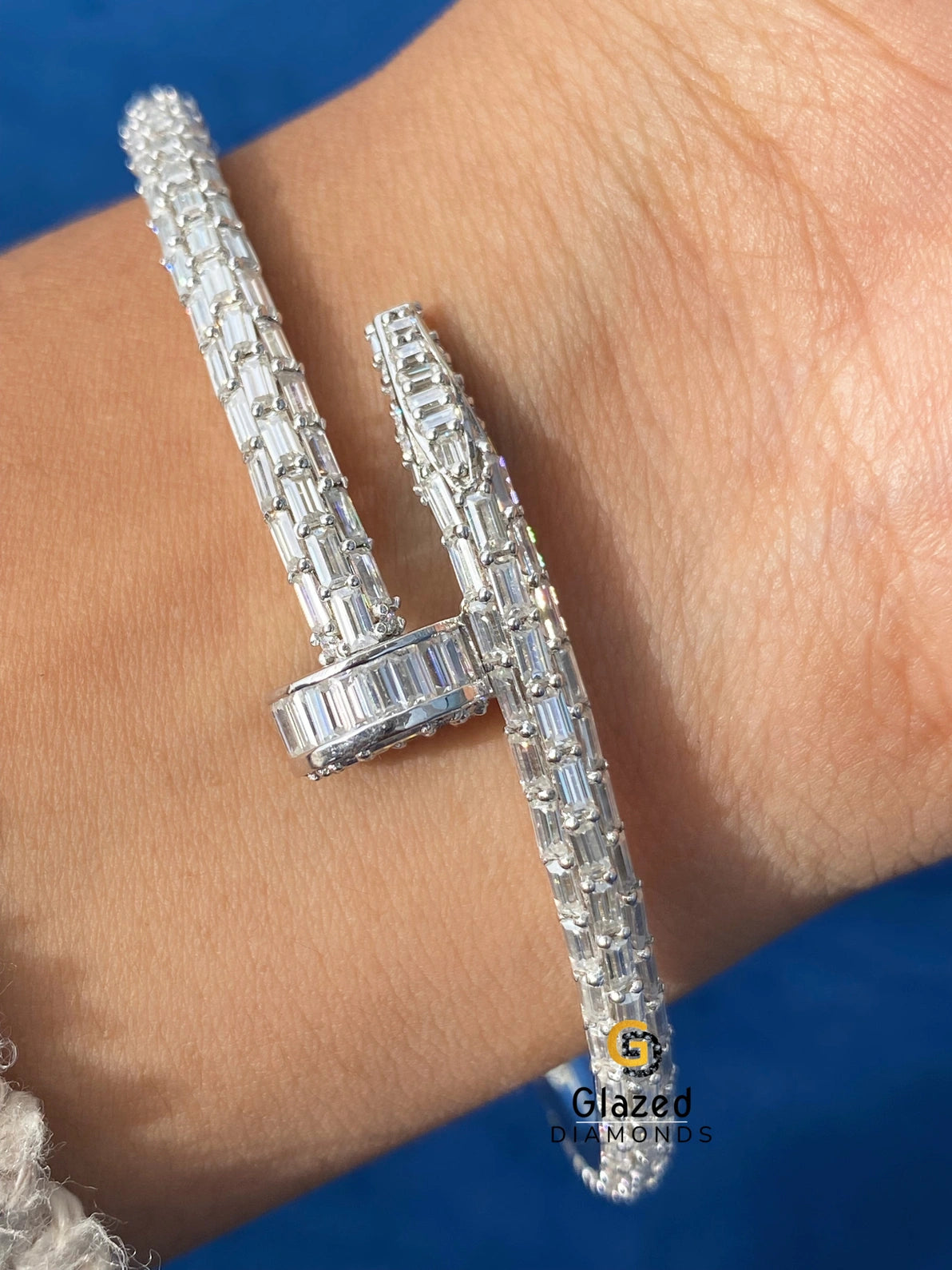 Baguette VVs Moissanite Cartier Hip Hop Bracelet