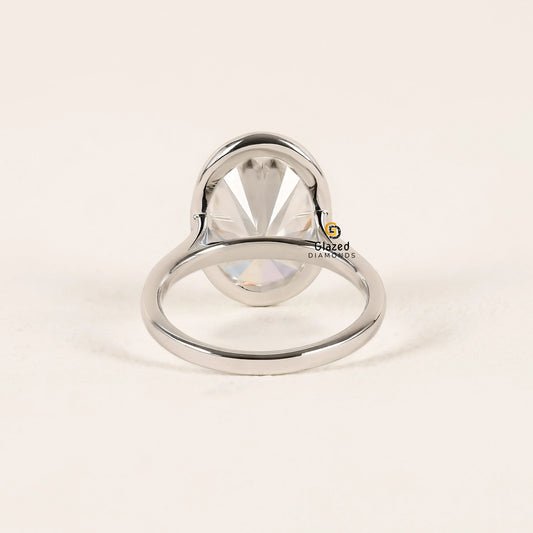 Bezel Set Diamond Engagement Ring For Women