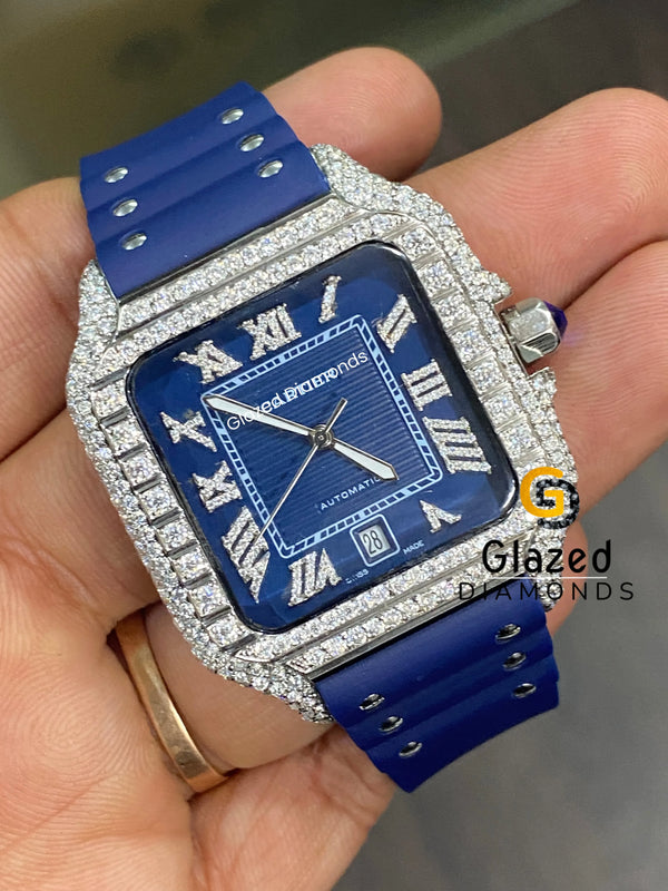 Blue Belt Diamond Watch