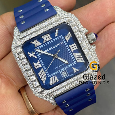 Blue Belt Diamond Watch