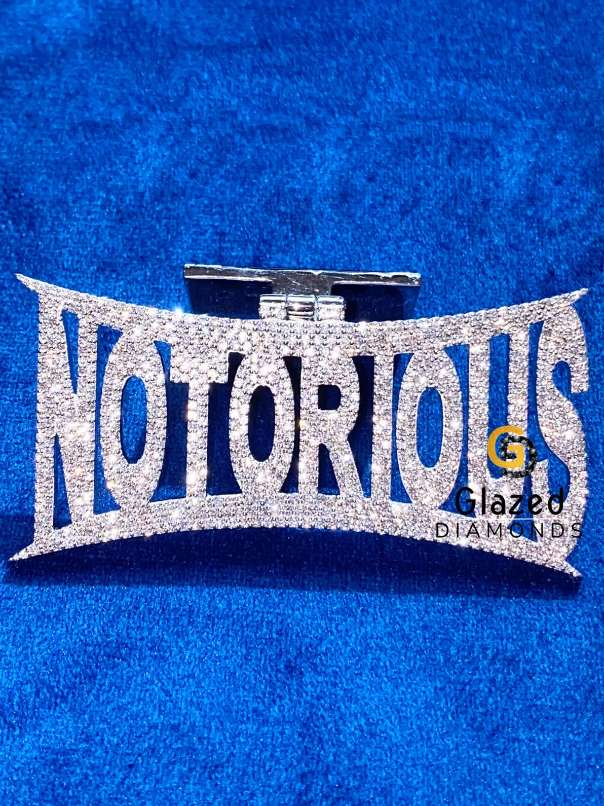 Bust Down Customized Letter Round Moissanite Pendant