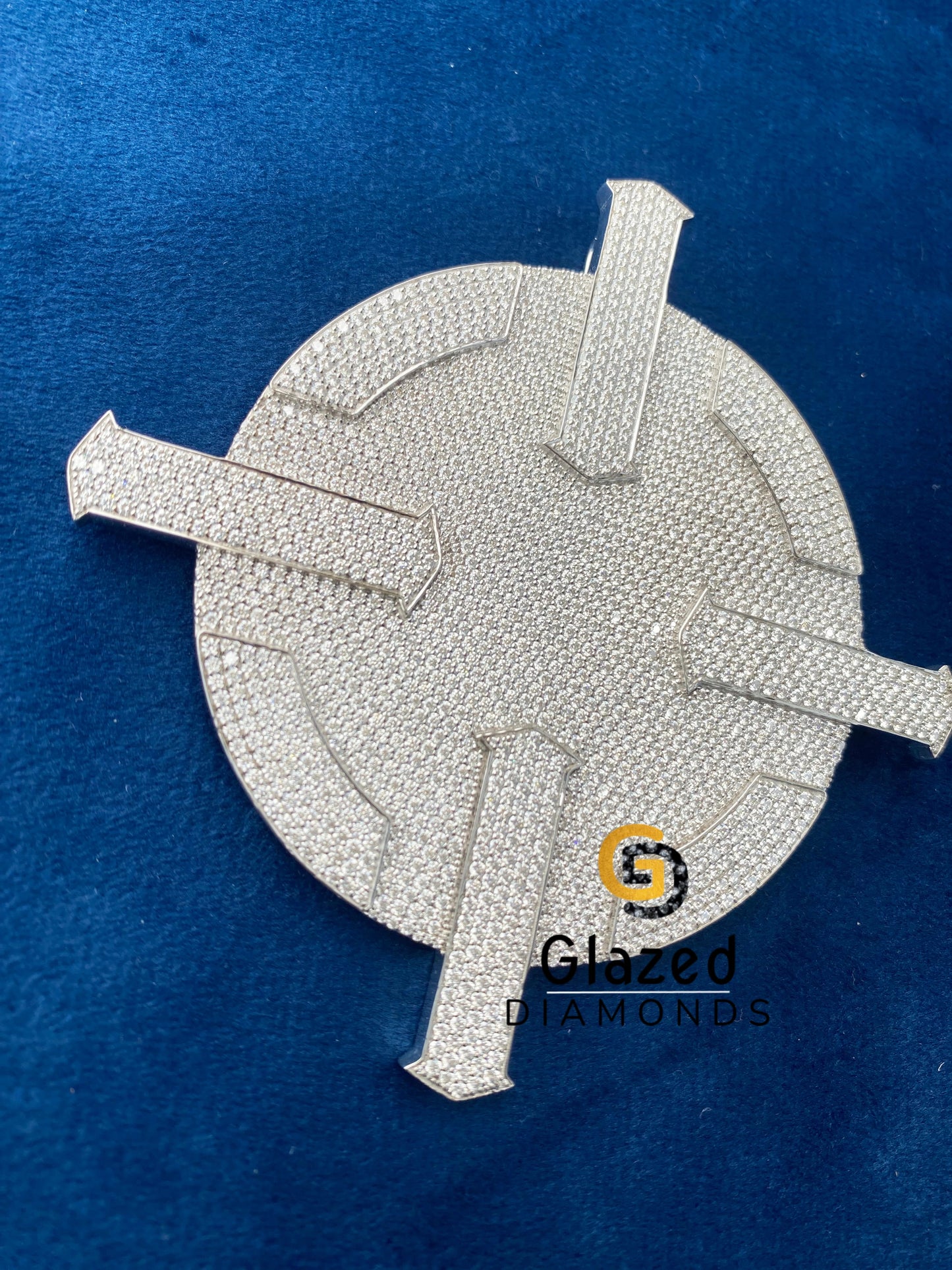 Bust Down Disc Moissanite Rappers Pendant