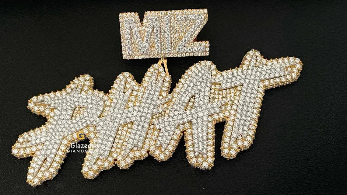 Bust Down Letters pendant