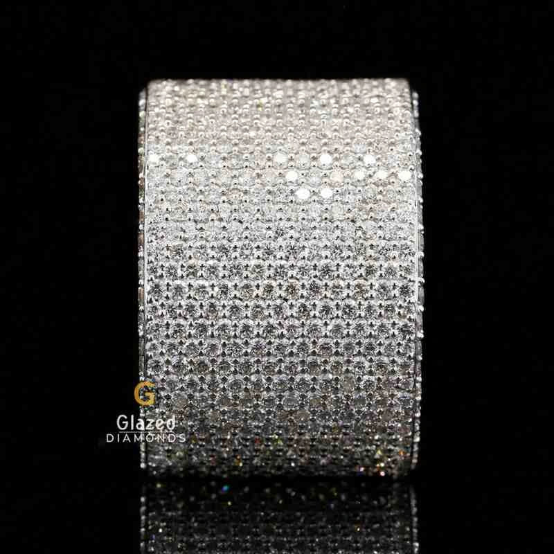 Bust Down Moissanite Ring