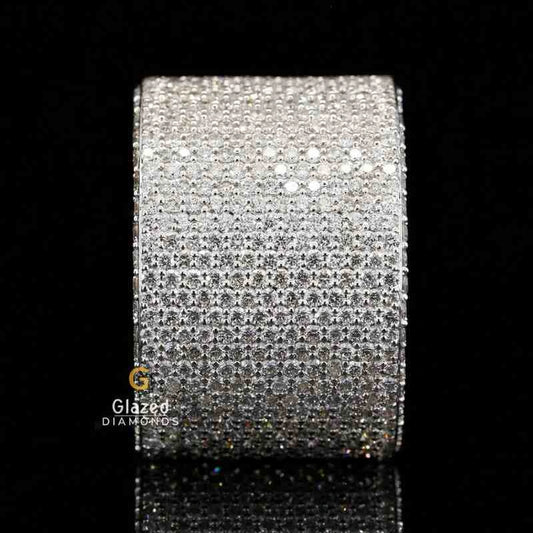 Bust Down Moissanite Ring