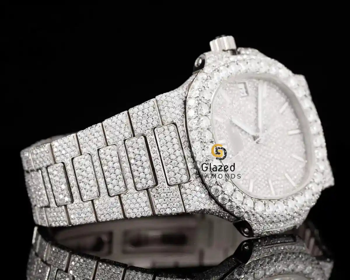 Bust Down Moissanite Watch