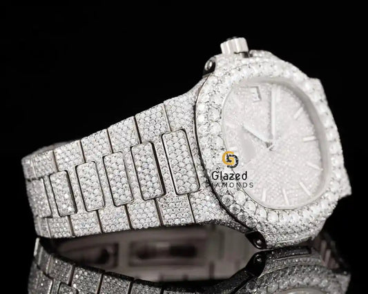 Bust Down Moissanite Watch