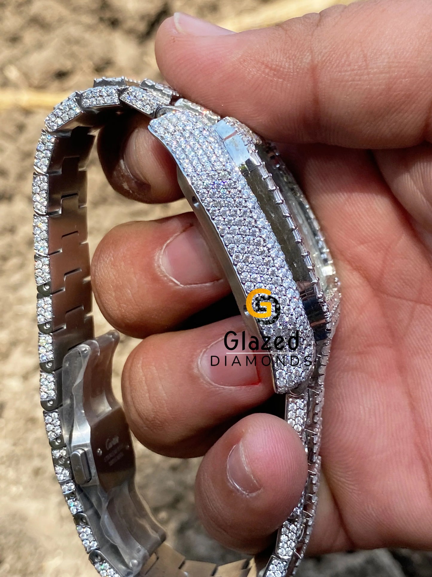 Bust Down Moissanite Watch 2