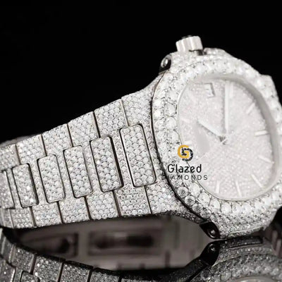 Bust Down Moissanite Watch