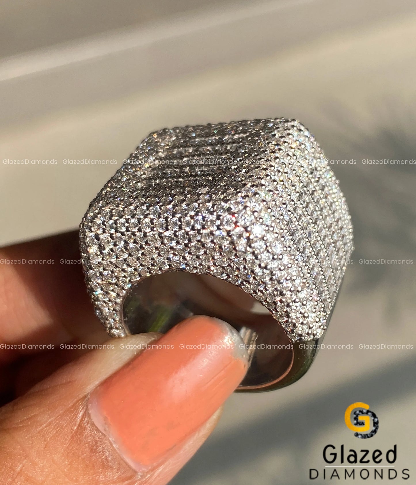 Bust Down Ring For Mens