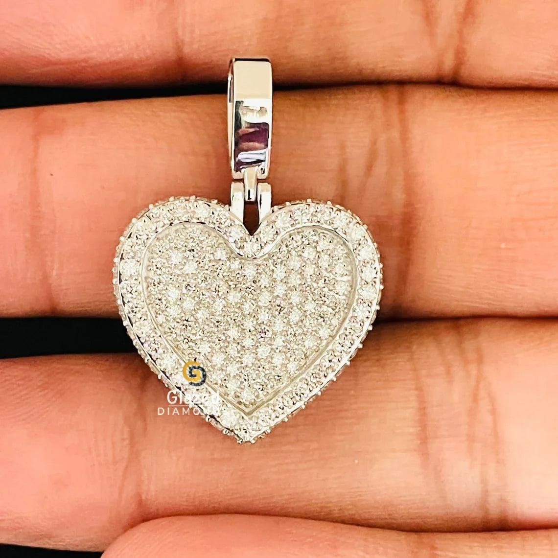 Bust Down VVS Diamond Pendant