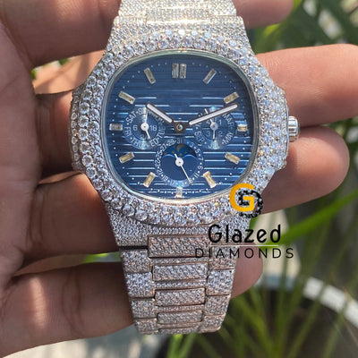 Chronograph Dial Diamond Studded Watch