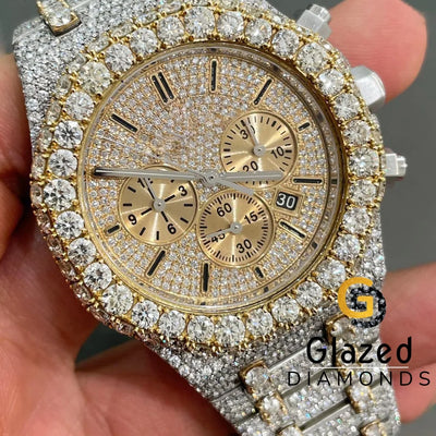 Chronograph Dial Moissanite Watch