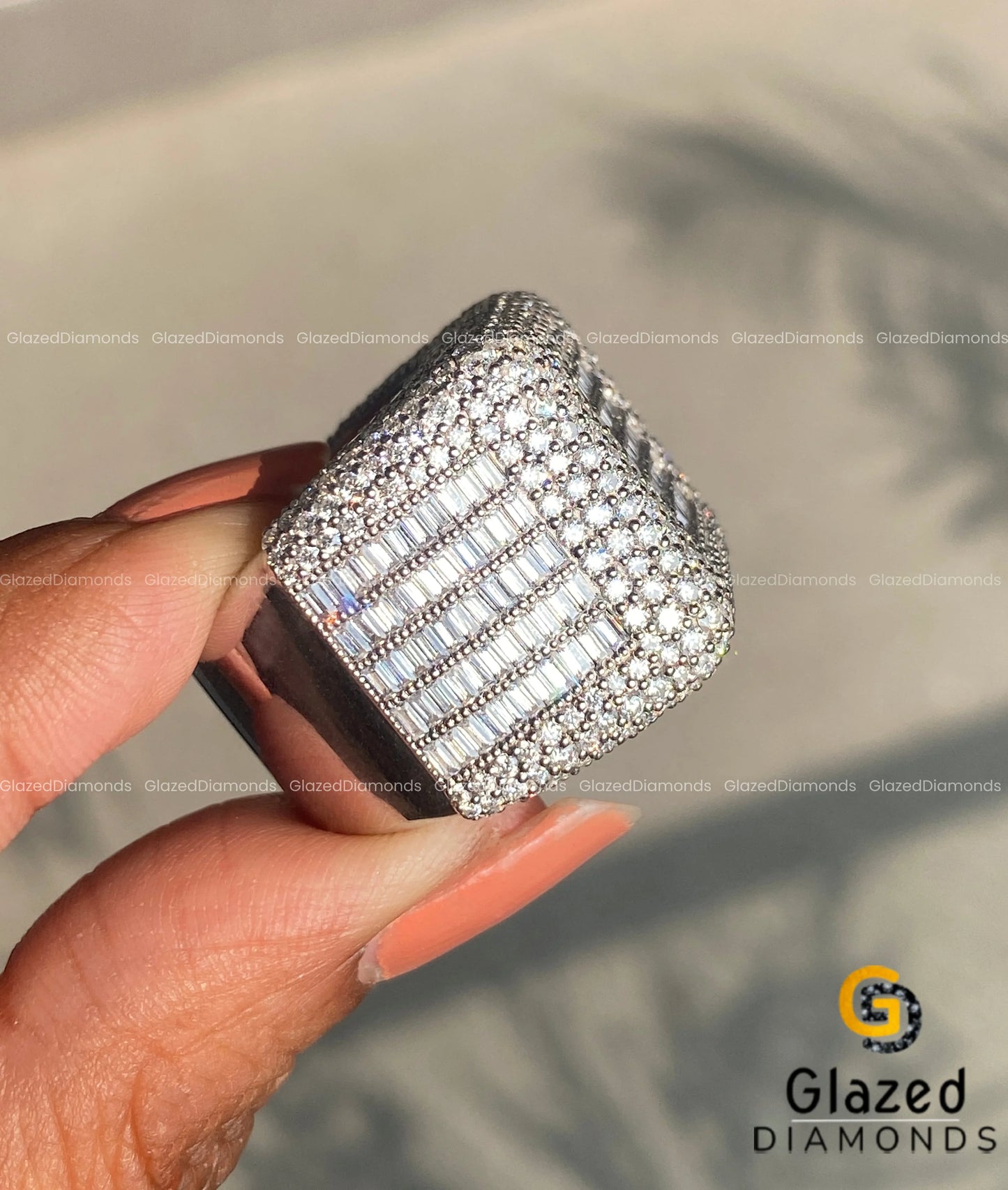 Cluster Hip Hop Rapper Pinky Ring