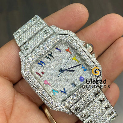 Colorful Arabic Numerals Watch