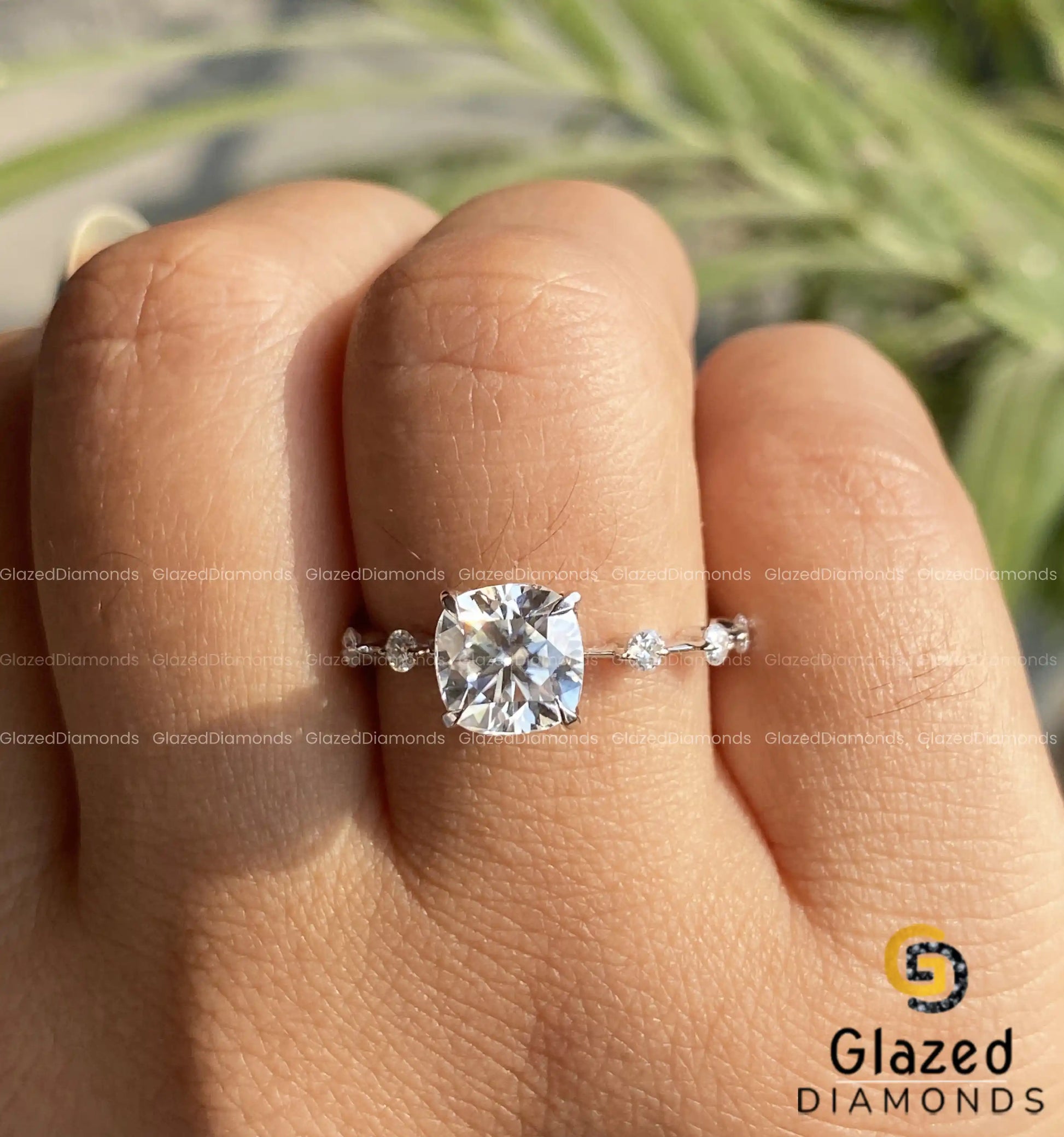 Cushion Cut Diamond Ring