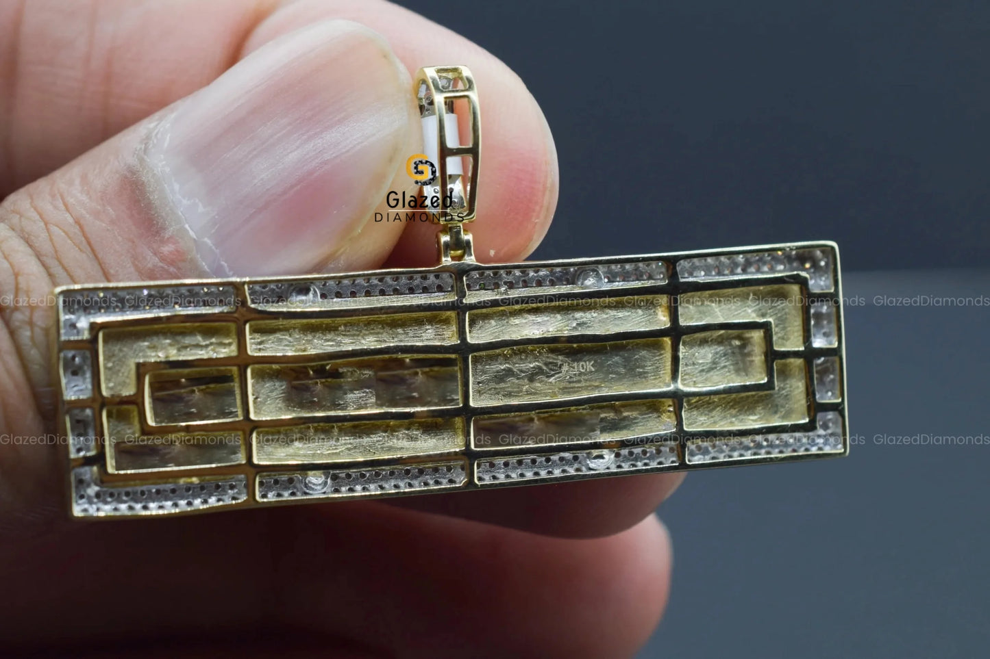 VVS Moissanite Custom Name Iced Out Diamond Pendant