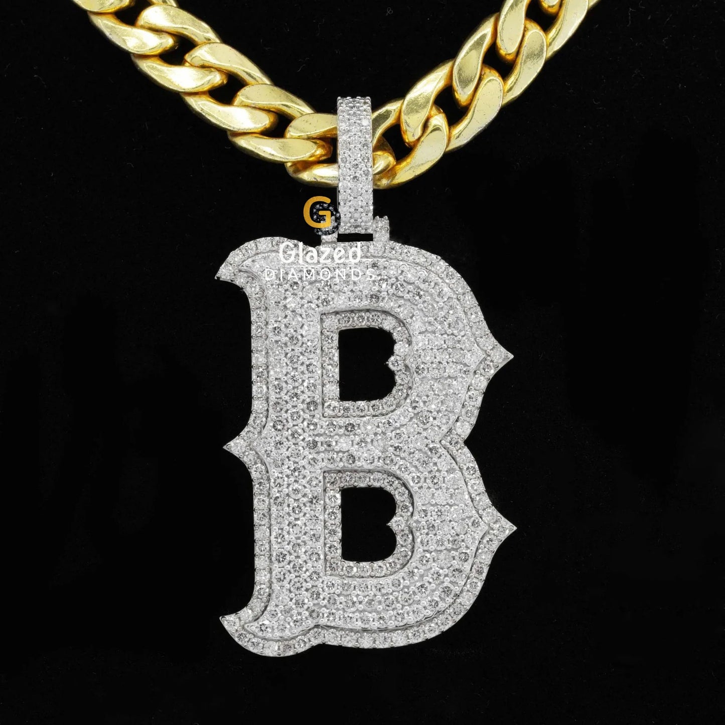 Custom B Letter Pendant