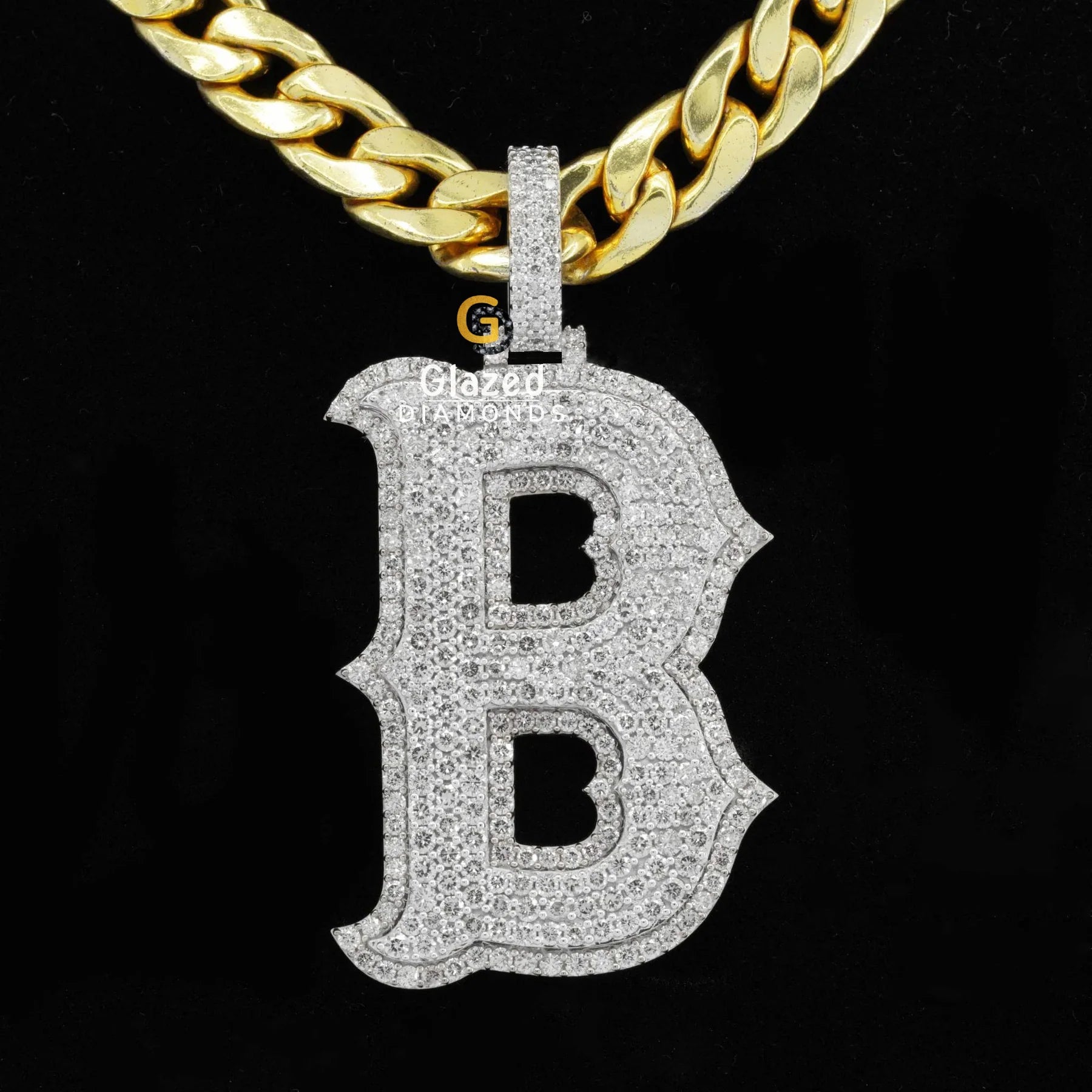 Custom B Letter Pendant