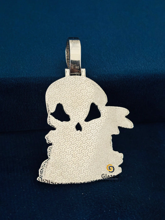 Custom Head Skull Moissanite Hip Hop Pendant For Men