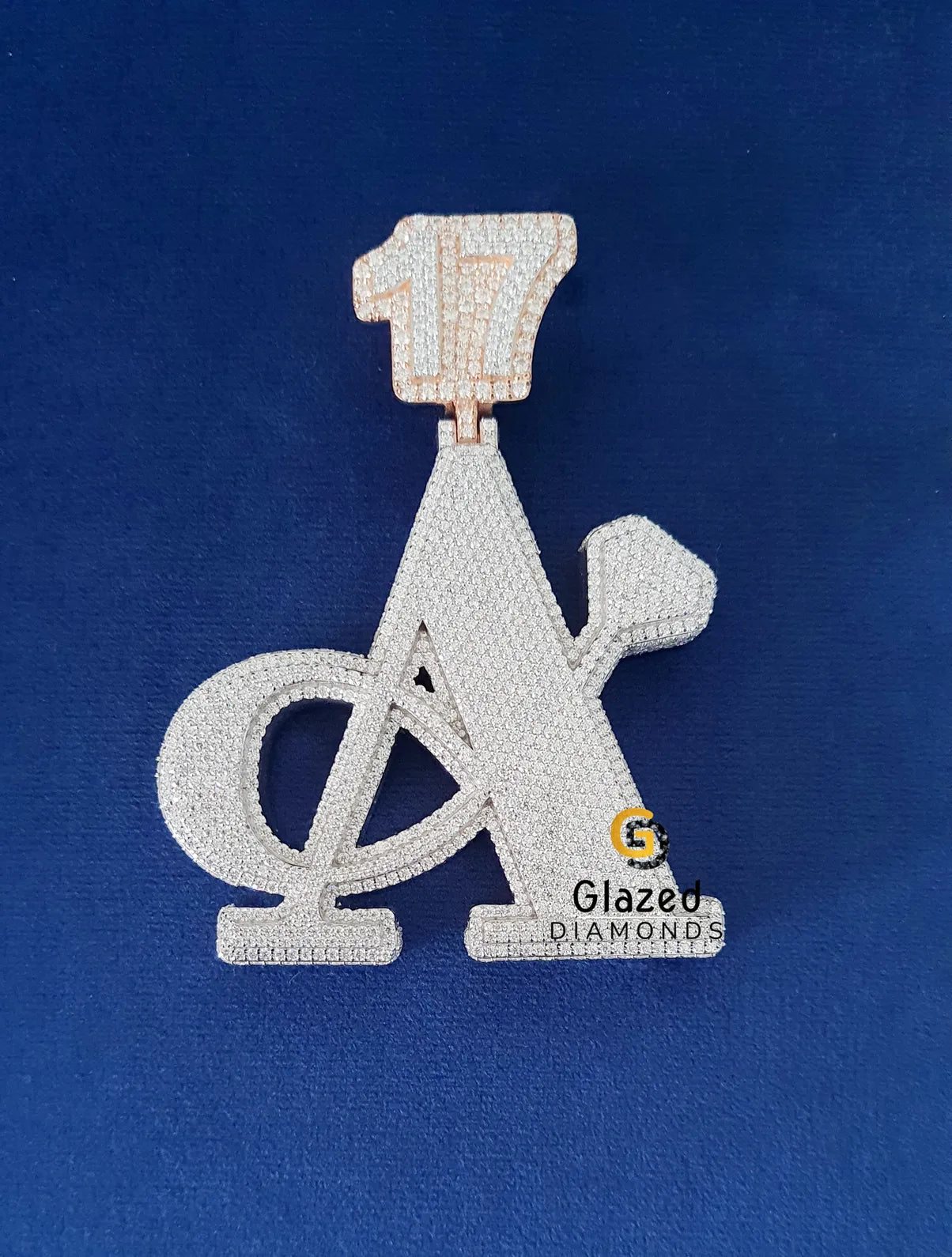 Custom Letter Hip Hop Round Moissanite Pendant